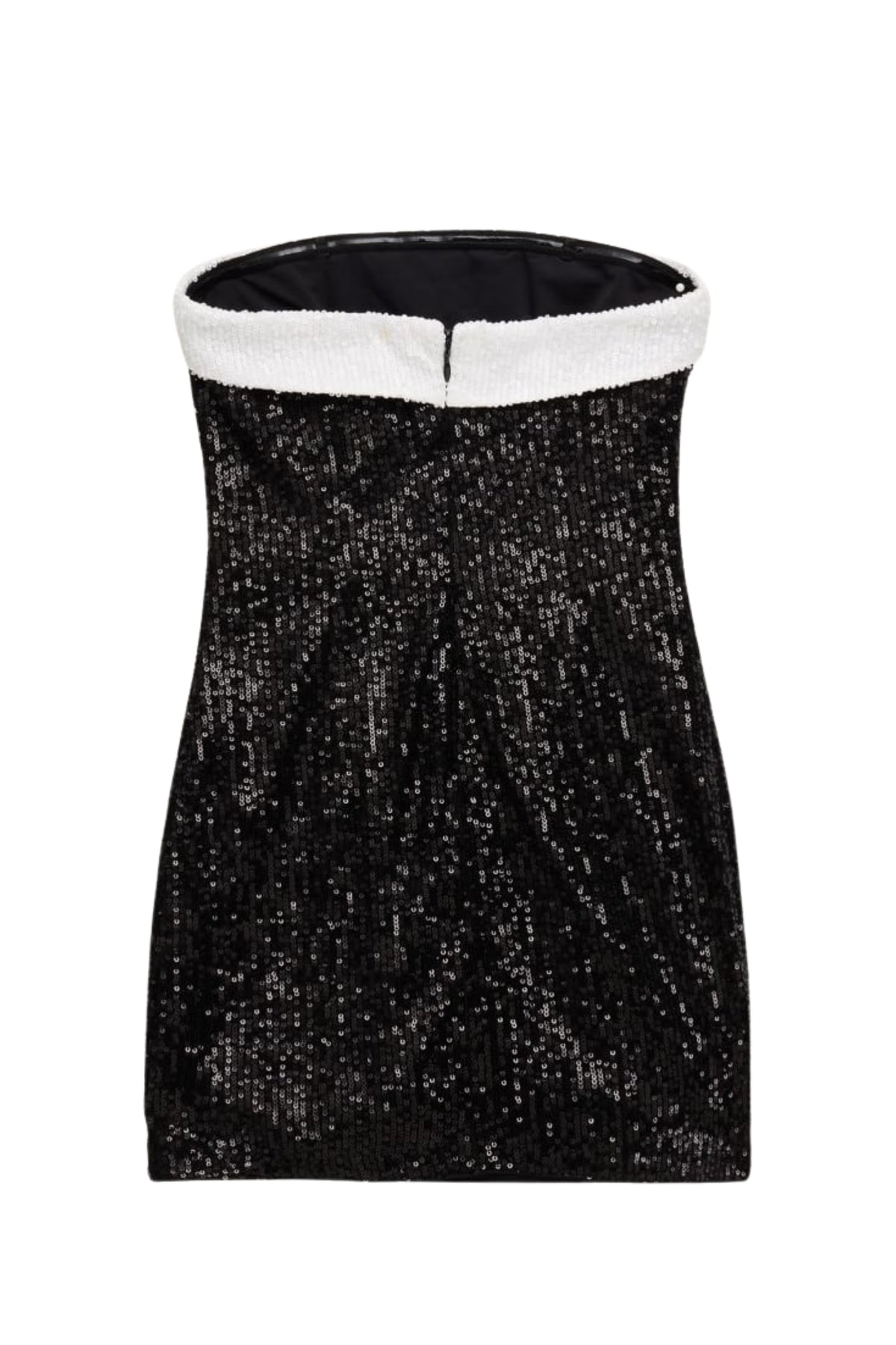 Tween Star Full Sequin Dress w/ Contrast Band Black/White Sequin / SM (7/8) Tween Star Full Sequin Dress w/ Contrast Band Black/White Sequin / SM (7/8)