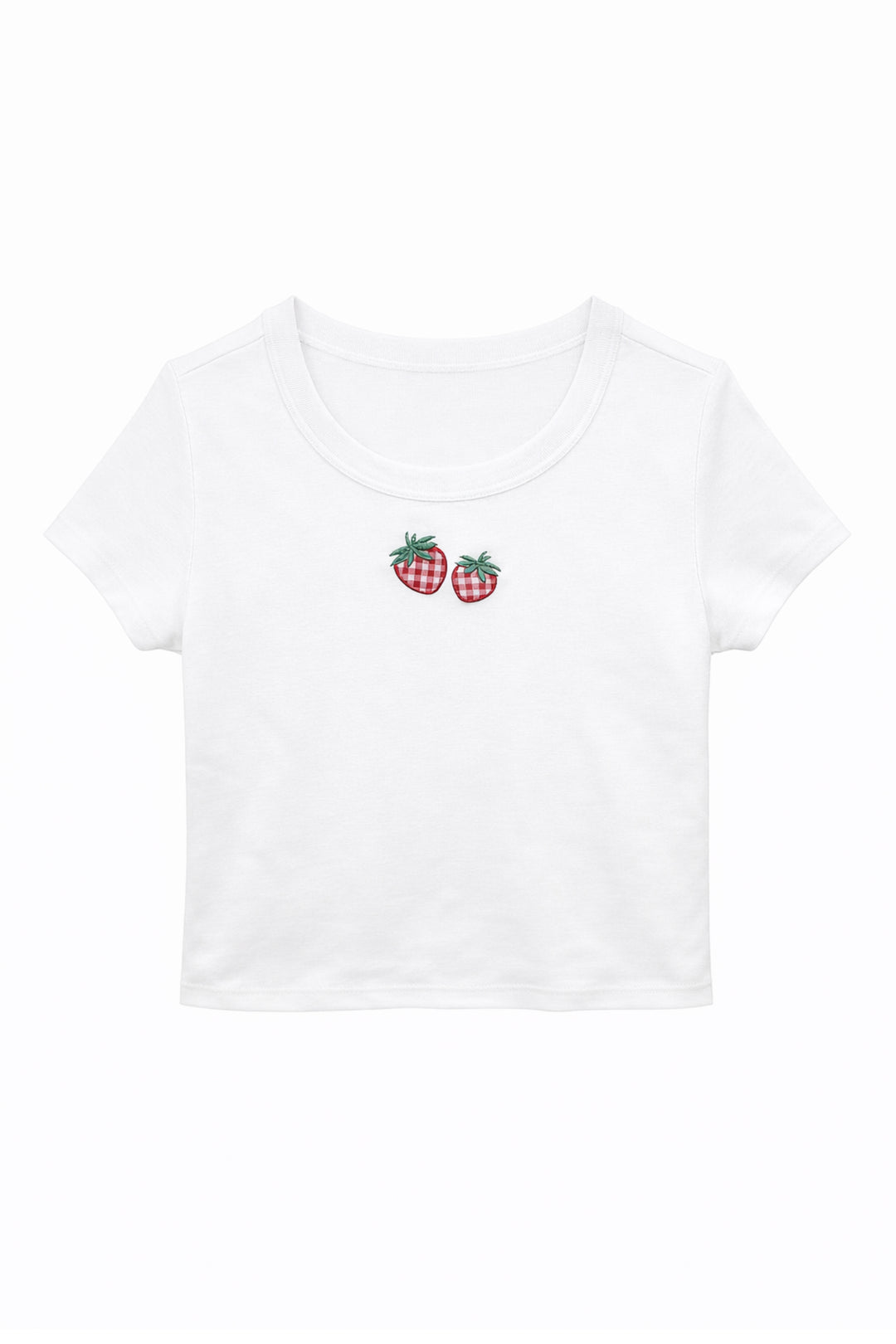 TWEEN STRAWBERRY GINGHAM TEE – KatieJNYC