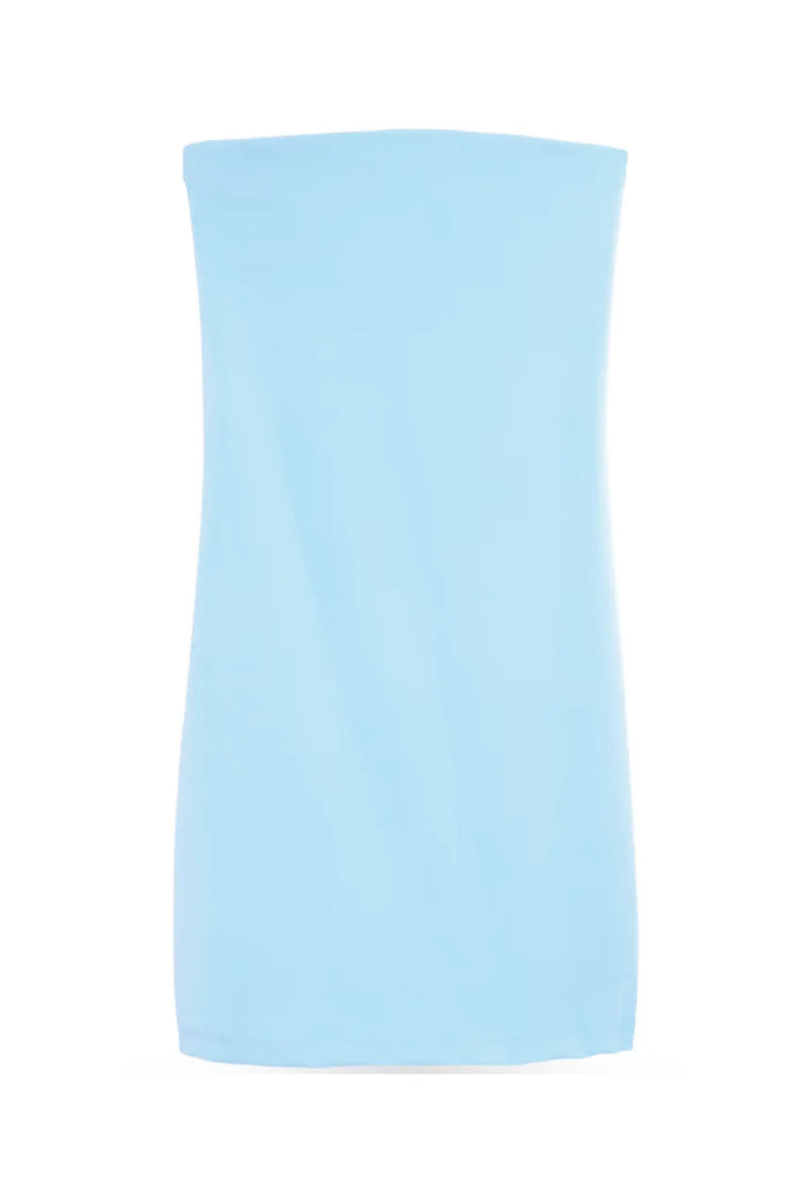 blue tube top dress A NIGHT TO REMEMBER SLINKY RHINESTONE MINI DRESS IN BLACK – AKIRA main image 1