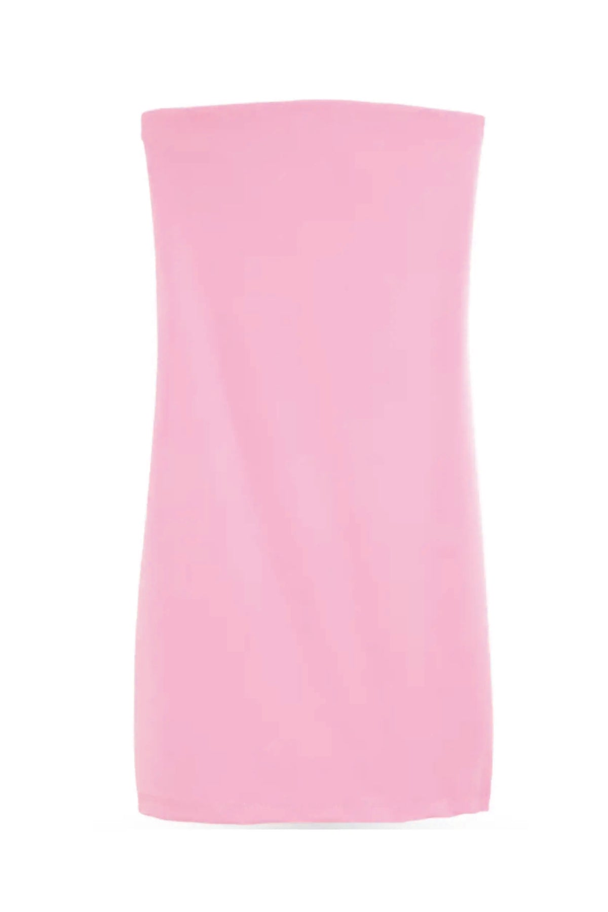 light pink tube top dress Twirl Mini Tube Top Dress