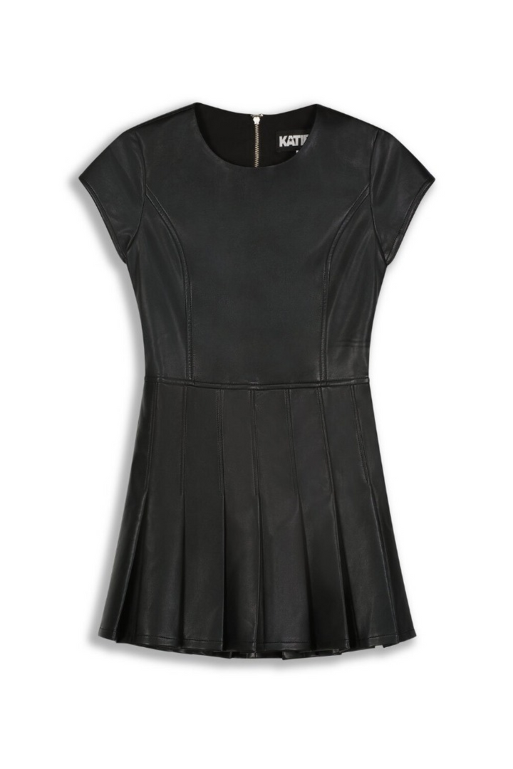 TWEEN EDDIE VEGAN LEATHER DRESS – KatieJNYC