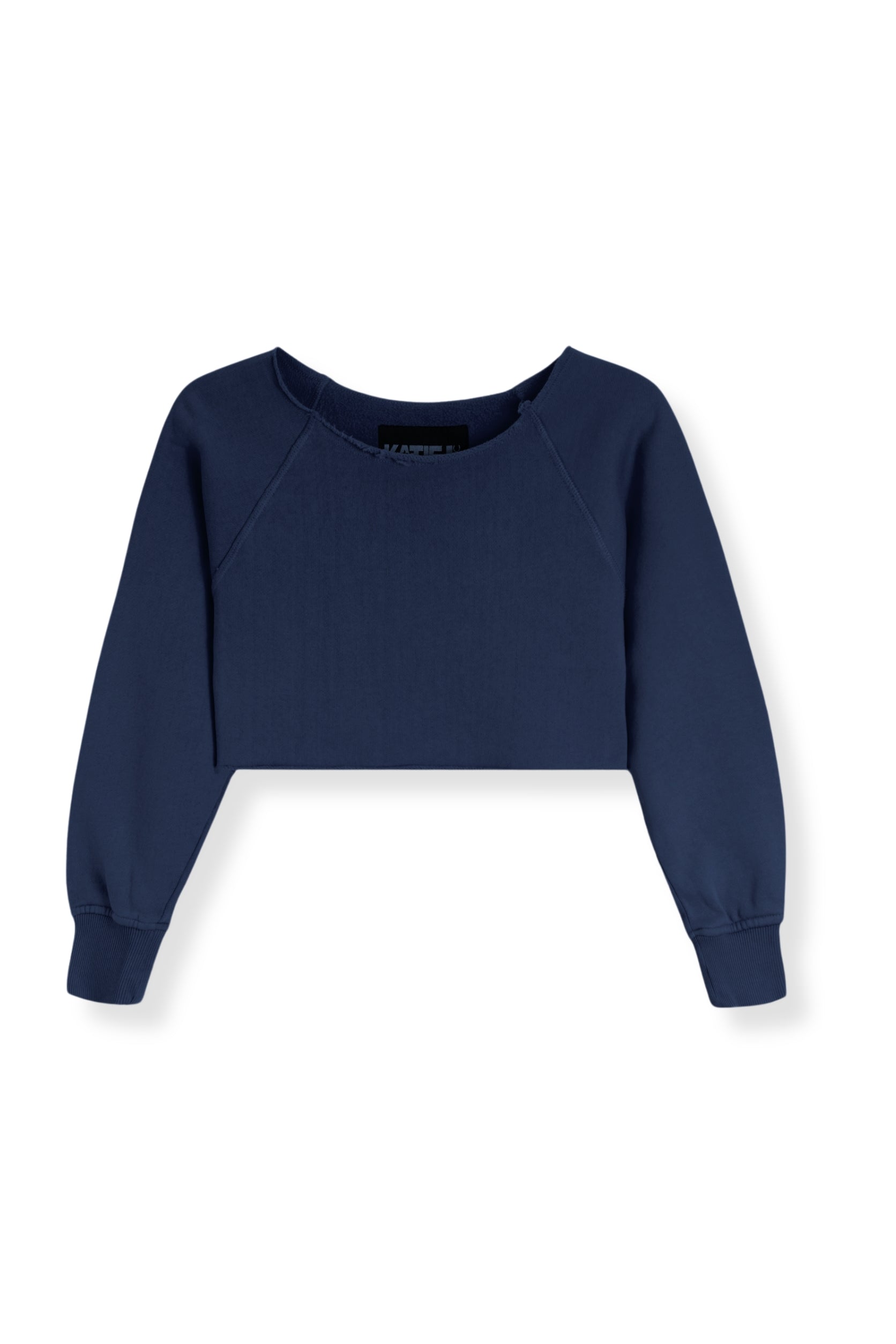 Short Sleeve Off Shoulder Sweatshirt in French Terry