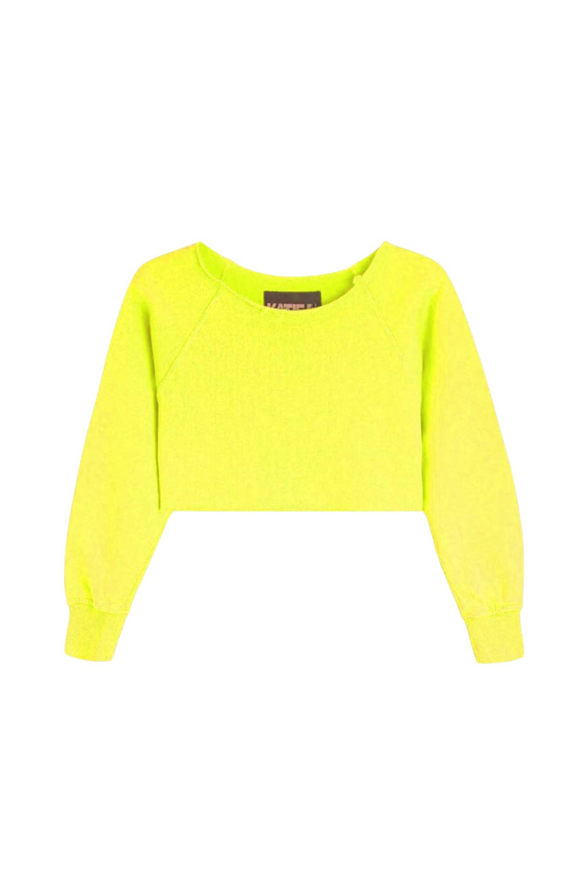 Off the outlet shoulder neon sweatshirt