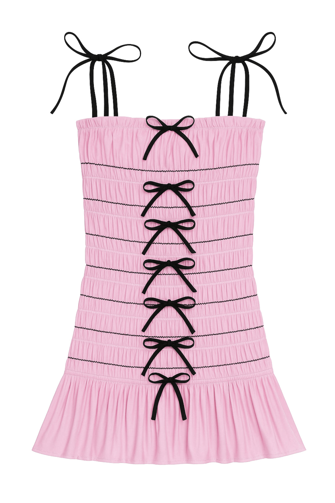TWEEN WINNIE MULTI BOW SMOCKED DRESS – KatieJNYC