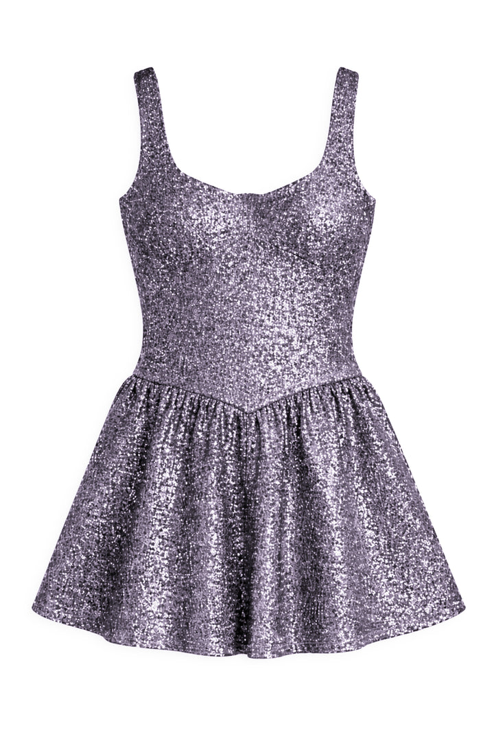 cat and jack sequin dress TWEEN ZENA PEAKED WAIST Sequin DRESS Navy Sequin / SM (7/8)