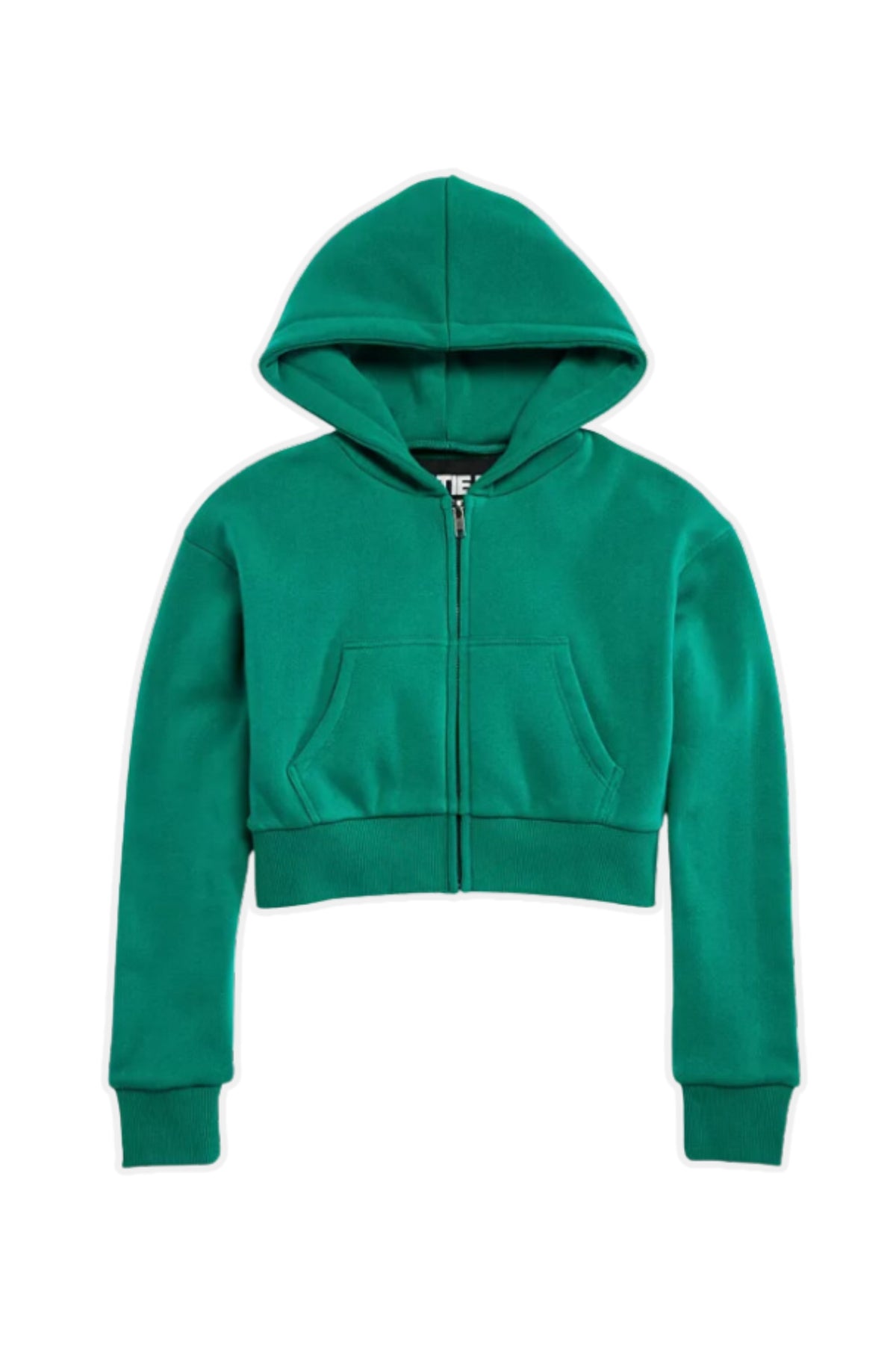 Cropped Hoodie Topshop Zip Hoodie Crop Hoodie Green Topshop Zip Up